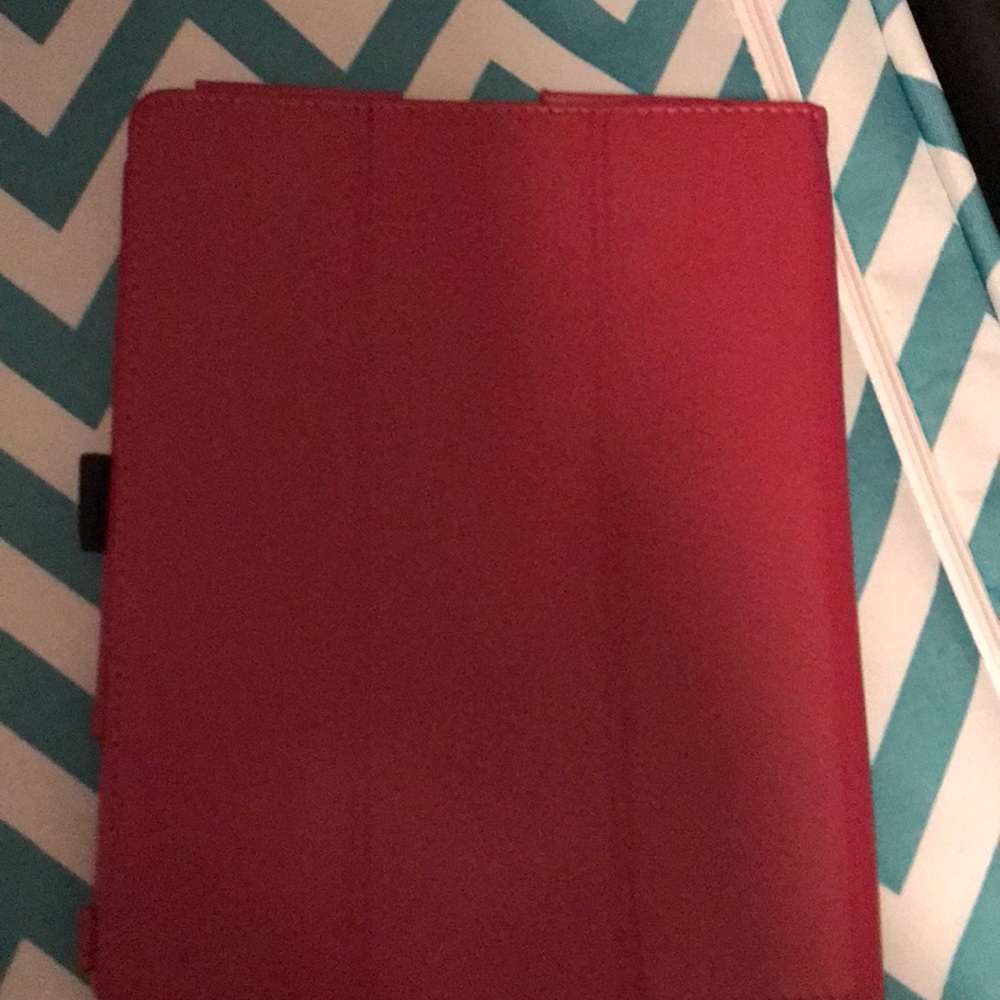 Pink iPad leather case!